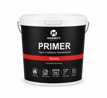 Deep-penetrating soil for putty, tiles, poured floors, White, 10 L